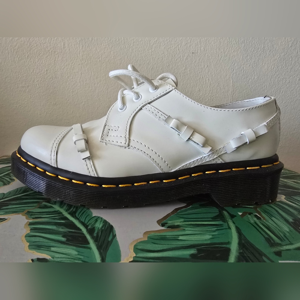 Dr. Martens White Leather Oxfords - Picture 3 of 6